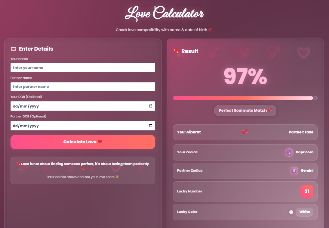 Love Calculator